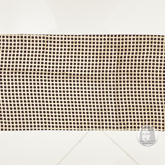 Lanvin Paris Silk Scarf Stole Shawl Paisley Floral Print Fringe Hem Vintage 90s - Picture 8 of 15